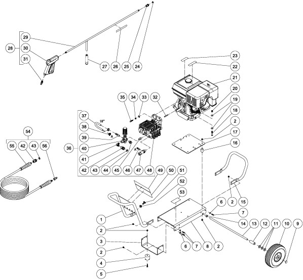 MITM CA-4004 pressure washer replacement parts
